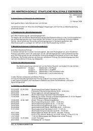 Infos zur AP 2009 - Realschule Ebersberg