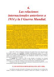 Tema 6. Las relaciones internacionales anteriores a 1914 y