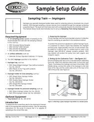 Sampling Train â Impingers Sample Setup Guide Pub ... - SKC Inc.