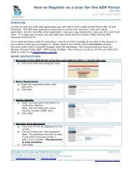 How to Register as a User for the ADP Portal