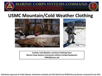 USMC Mountain/Cold Weather Clothing