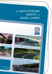 THE SOCIO-ECONOMIC BENEFITS OF ROADS IN EUROPE