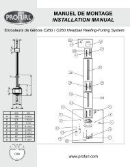 MANUEL DE MONTAGE INSTALLATION MANUAL - Profurl