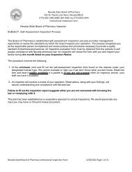 Institutional Pharmacy Inspection: Instruction Sheet and Form