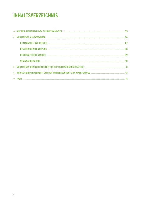 Megatrends der Nachhaltigkeit ... - CSR WeltWeit