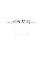 Appunti del Corso di Complementi di Elettromagnetismo Tullio ...