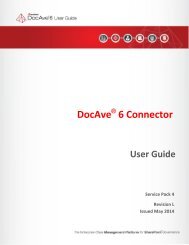 DocAve 6 Service Pack 3 Connector User Guide - AvePoint