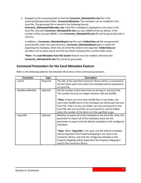 DocAve 6 Service Pack 3 Connector User Guide - AvePoint