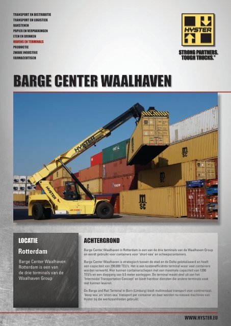 Barge Center Waalhaven PDF