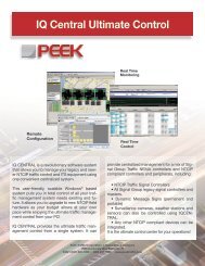 IQ Central Ultimate Control - Peek Traffic