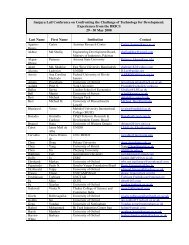 Contact List - University of Oxford