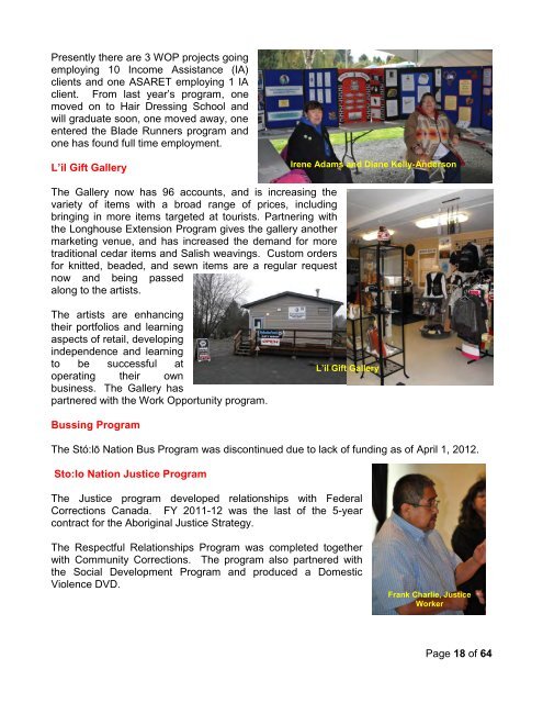 2011-2012 Annual Report - Sto:lo Nation