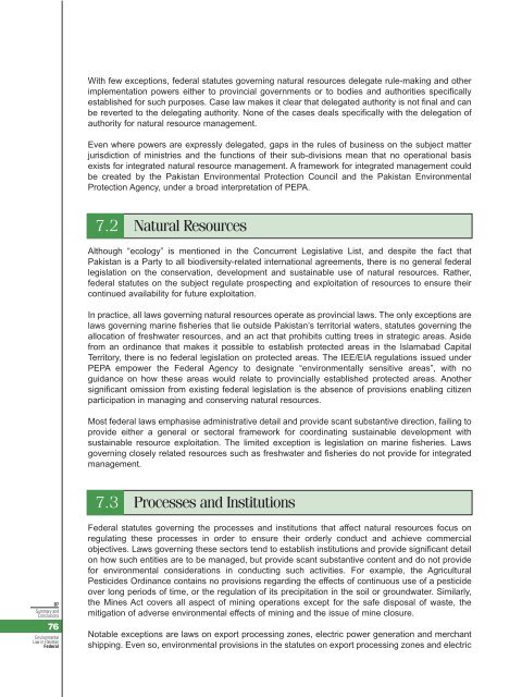 Environmental Law in Pakistan - IUCN