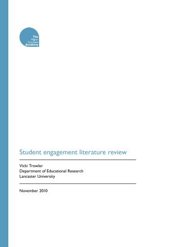 Student engagement literature review - Higher Education Academy