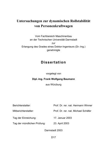 F - tuprints - Technische Universität Darmstadt