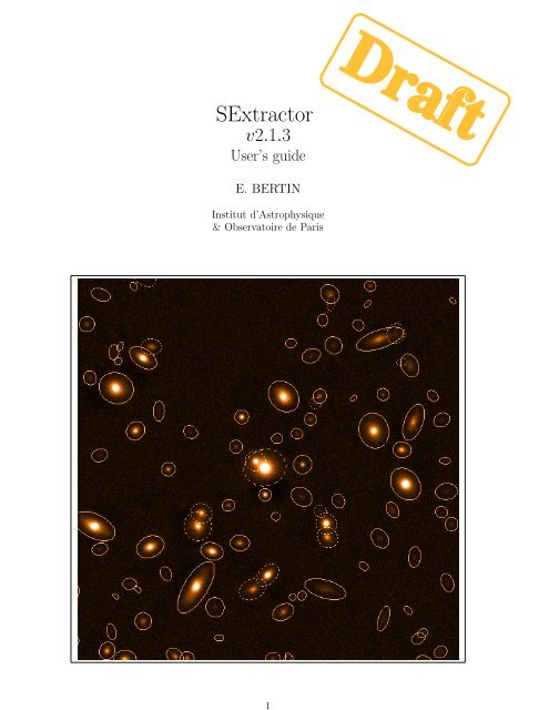 SExtractor Draft - METU Astrophysics