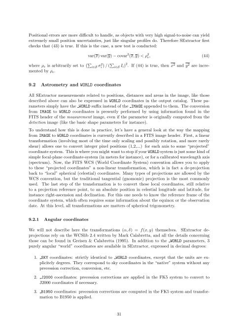 SExtractor Draft - METU Astrophysics
