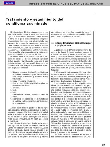 Tratamiento y seguimiento del condiloma acuminado - El MÃ©dico ...