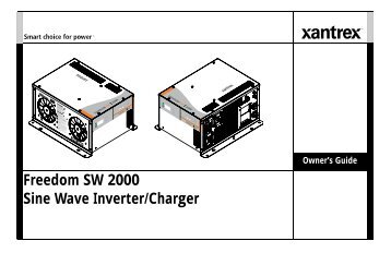 Freedom SW 2000 Sine Wave Inverter/Charger - Xantrex