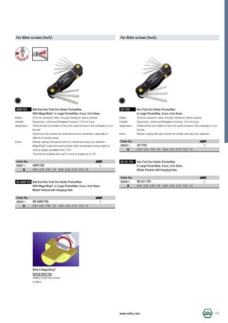 Wiha Product Catalogue 2008/2009 - KAVON CZ sro