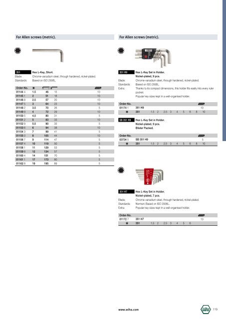 Wiha Product Catalogue 2008/2009 - KAVON CZ sro