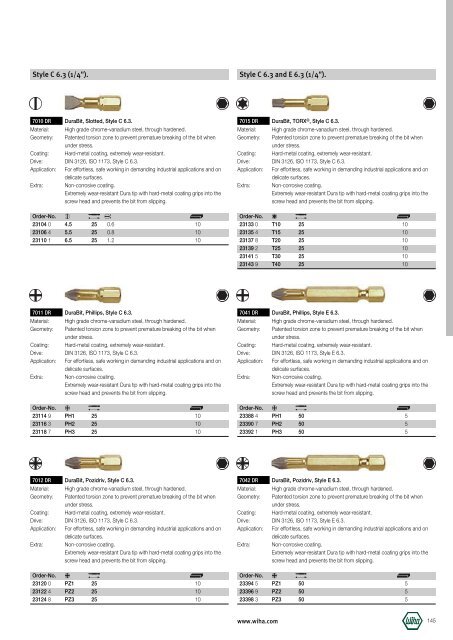 Wiha Product Catalogue 2008/2009 - KAVON CZ sro