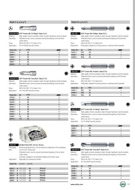 Wiha Product Catalogue 2008/2009 - KAVON CZ sro