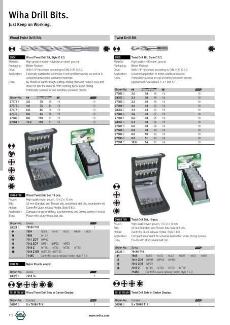 Wiha Product Catalogue 2008/2009 - KAVON CZ sro