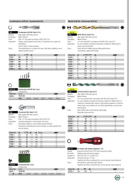 Wiha Product Catalogue 2008/2009 - KAVON CZ sro