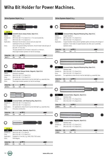 Wiha Product Catalogue 2008/2009 - KAVON CZ sro