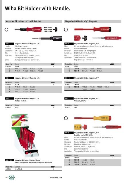 Wiha Product Catalogue 2008/2009 - KAVON CZ sro