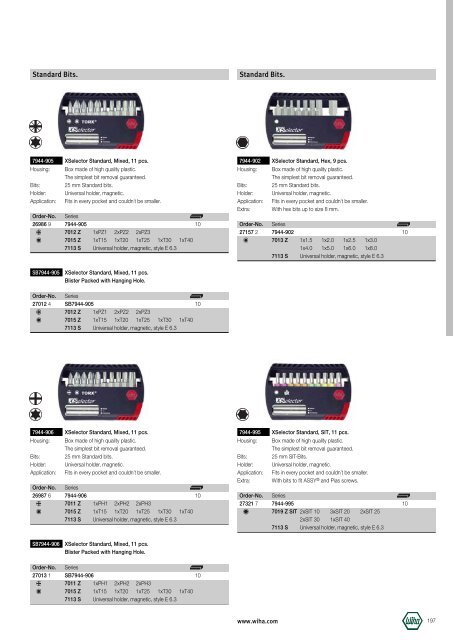 Wiha Product Catalogue 2008/2009 - KAVON CZ sro