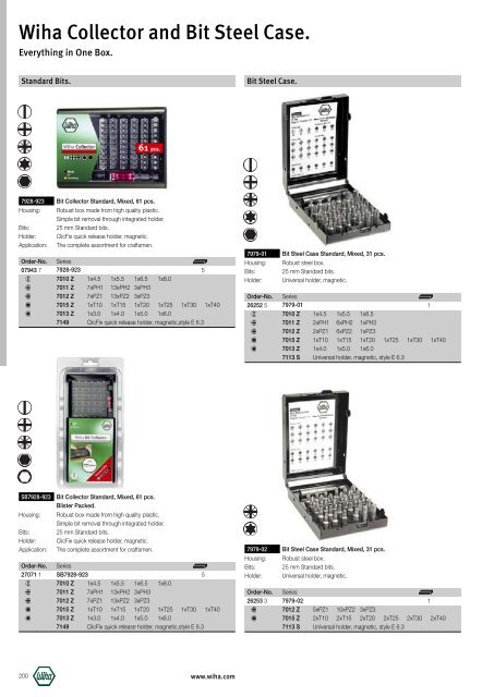 Wiha Product Catalogue 2008/2009 - KAVON CZ sro