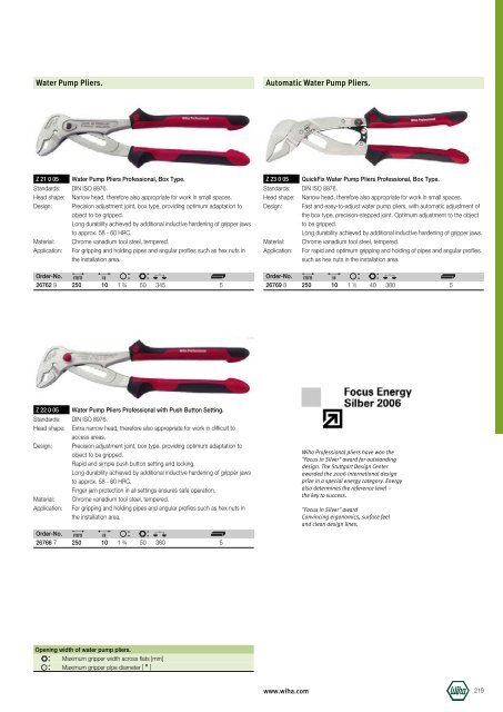 Wiha Product Catalogue 2008/2009 - KAVON CZ sro