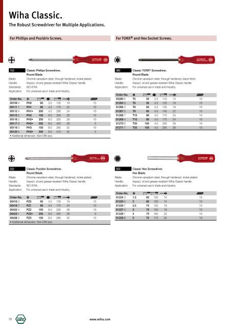 Wiha Product Catalogue 2008/2009 - KAVON CZ sro