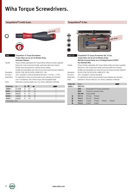 Wiha Product Catalogue 2008/2009 - KAVON CZ sro