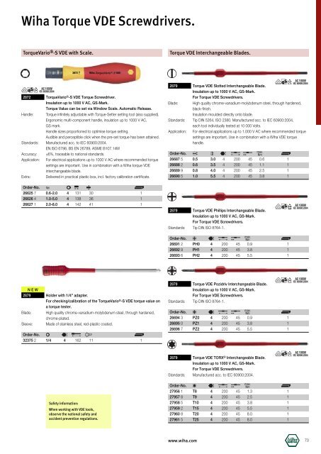 Wiha Product Catalogue 2008/2009 - KAVON CZ sro