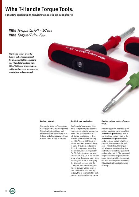 Wiha Product Catalogue 2008/2009 - KAVON CZ sro