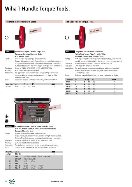 Wiha Product Catalogue 2008/2009 - KAVON CZ sro