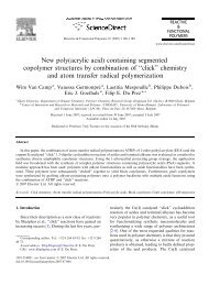 New poly(acrylic acid) containing segmented copolymer structures ...