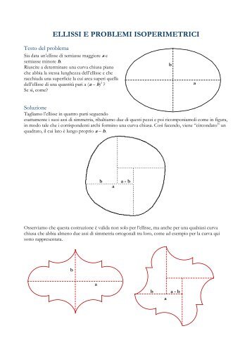 ELLISSI E PROBLEMI ISOPERIMETRICI - xlatangente