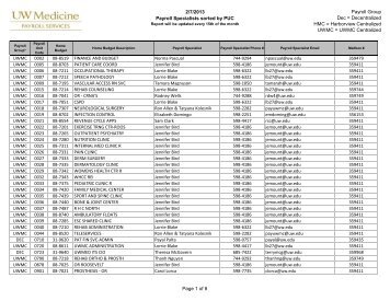 2/7/2013 Payroll Specialists sorted by PUC Payroll Group Dec ...