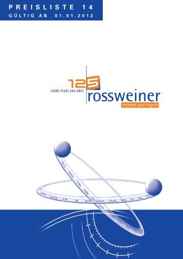 Preisliste 15 - Rossweiner