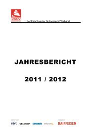 Jahresbericht Deckblatt - Zentralschweizer Schneesport Verband