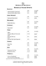 Whisky List Download PDF - Boisdale