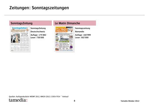 Unternehmenspräsentation (PDF, 13.8 Mb) - Tamedia