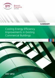 Costing Energy Efficiency Improvements in Existing Commercial Buildings