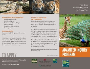 Program Brochure - Wildlife Conservation Society