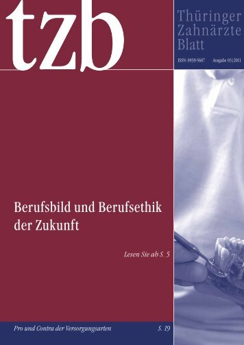 Thüringer Zahnärzte Blatt - Institut für Ethik und Geschichte der ...