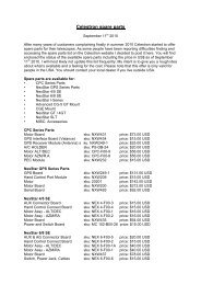 Celestron Spare Parts 2010-09-11 - DD1US